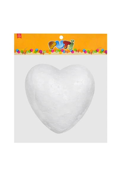 Puti Köpük Kalp 16,5 cm Tekli Paket ürün görseli 1