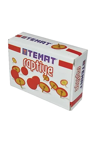 Temat Raptiye Kırmızı Renk 1 Kutu ürün görseli 1