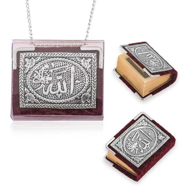 Zincirli Harem Altın Gümüş Küçük Kur'anı-ı Kerim ürün görseli 1
