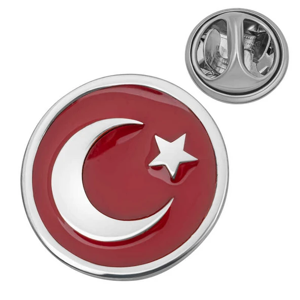 Harem Altın Gümüş Ay Yıldız Rozet ürün görseli 1