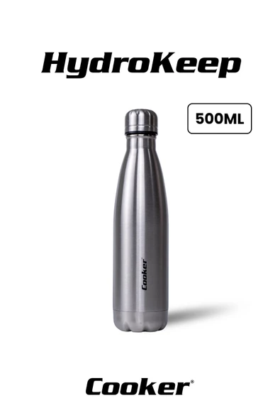 Cooker HydroKeep 500 ml Paslanmaz Çelik Şişe Termos CKR2053 ürün görseli 1