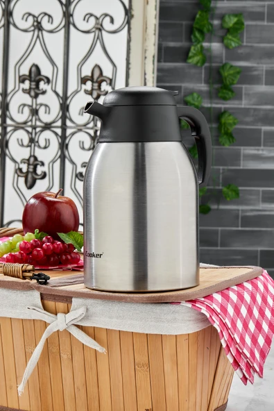 Cooker Classic 2 Litre Paslanmaz Çelik Termos CKR2104 - Resim 5