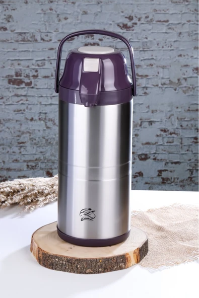 Cooker 4.5 Litre Paslanmaz Çelik Pompalı Termos CKR2009 - Resim 7