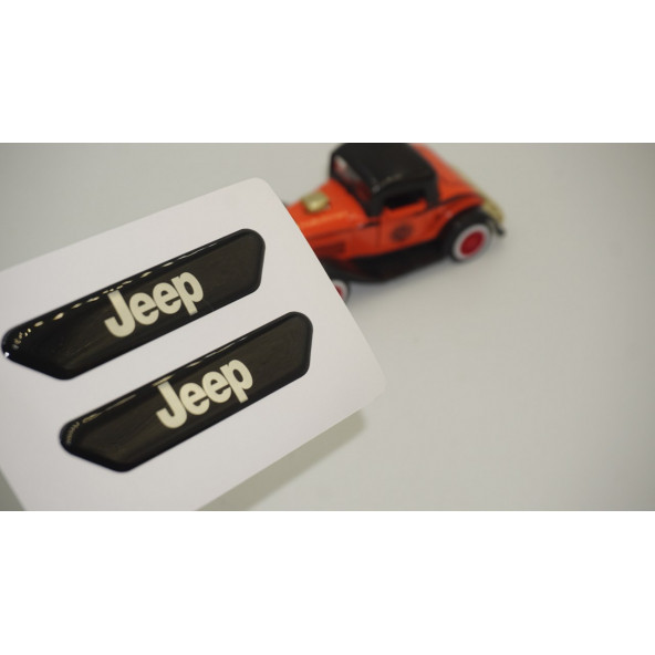 Jeep Logo Çamurluk Yanı Ve Ayna Metalize Damla Desen 3M Logo Arma ürün görseli 1