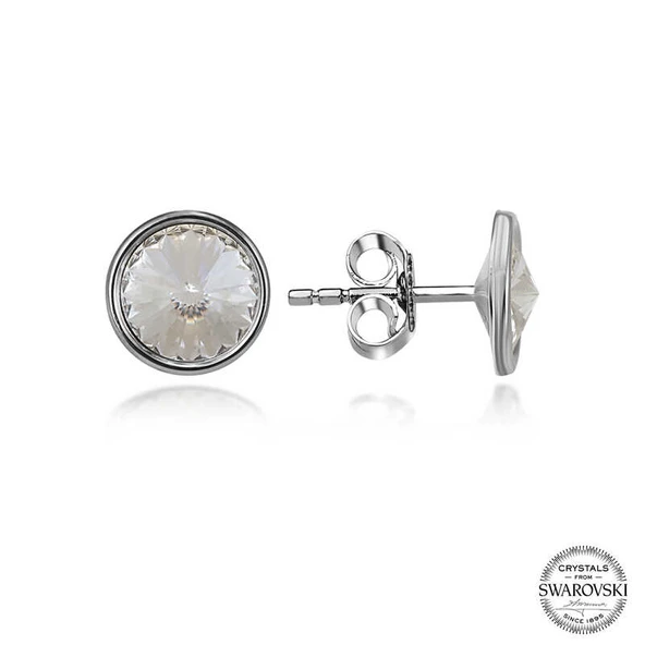 Swarovski Crystal Taşlı Harem Altın Gümüş Çivili Kadın Küpe ürün görseli 1