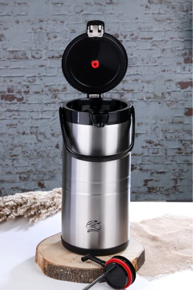 Cooker 4.5 Litre Paslanmaz Çelik Pompalı Termos CKR2009 - Resim 2