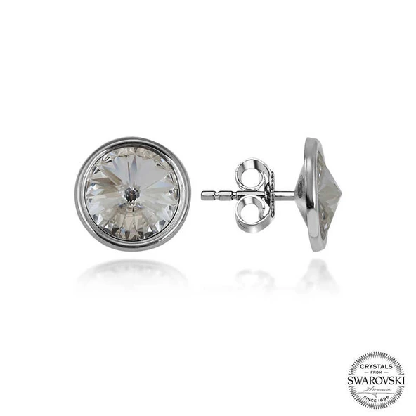 Swarovski Crystal Taşlı Harem Altın Gümüş Çivili Kadın Küpe ürün görseli 1