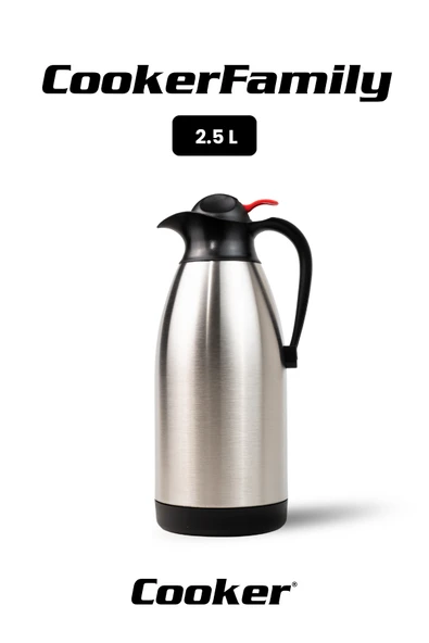 Cooker HeatLock 2,5 Litre Paslanmaz Çelik Termos CKR2036 ürün görseli 1