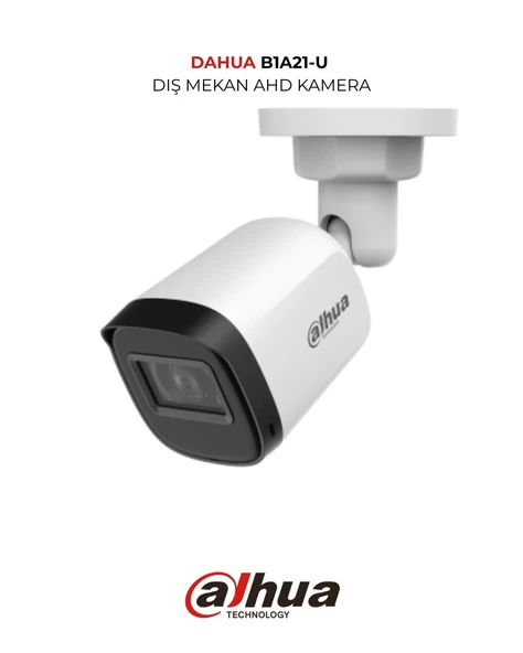 Dahua HAC-B1A21-U-0360B 2MP HDCVI Bullet Kamera 3.6mm Lens 30m IR ürün görseli 1