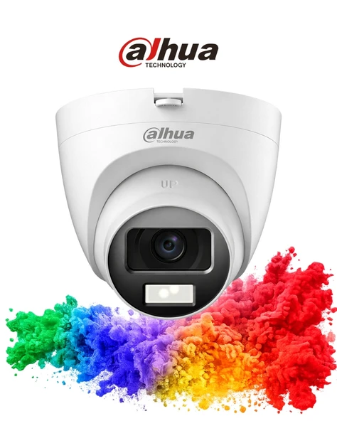 Dahua 2MP 1080P Güvenlik Kamerası HAC T1A21P U IL Dome Kamera ürün görseli 1