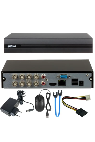Dahua XVR1B08 8 Kanal Güvenlik Kamerası Kayıt Cihazı DVR H.265+ HDMI VGA Uzaktan İzleme ürün görseli 1