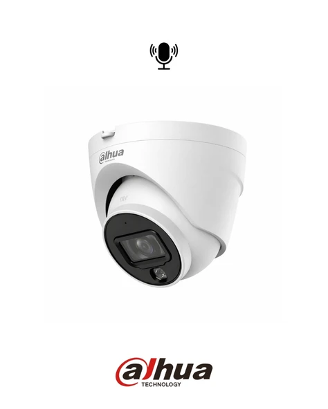 Dahua IPC-HDW1230V-SA-0280B 2MP Full HD IP Dome Güvenlik Kamerası 2.8mm Dahili Mikrofon PoE ürün görseli 1
