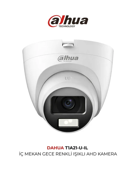 Dahua HAC T1A21P U IL Full HD Dome Kamera 25m Gece Görüş ürün görseli 1