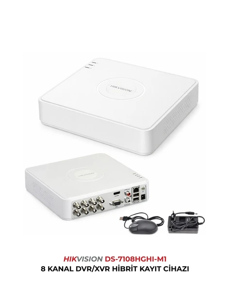 Hikvision DS-7108HGHI-M1 8 Kanal 1080p Lite DVR İnsan Araç Algılama ürün görseli 1