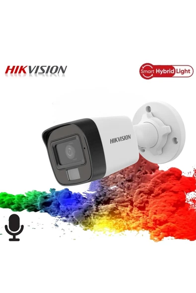 DS-2CD1021G2-LIUF 2MP 2.8mm Smart Hybrid Light Bullet Kamera (Sesli)(30Mt) ürün görseli 1