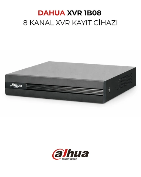 Dahua XVR1B08-I 8 Kanal WizSense Penta-brid 1080N/720P Cooper 1U DVR ürün görseli 1