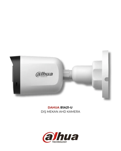 Dahua HAC-B1A21-U-0360B 2MP HDCVI Bullet Kamera 3.6mm Lens 30m IR ürün görseli 1