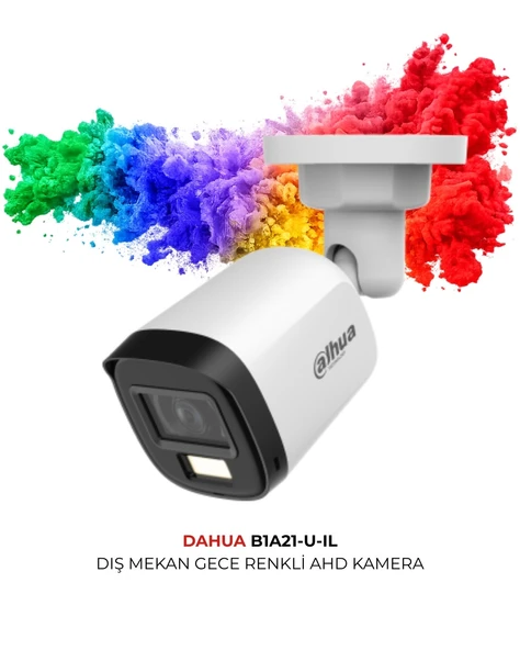 Dahua HAC-B1A21P-U-IL-0360B 2MP 1080P Smart Dual Light Kamera ürün görseli 1