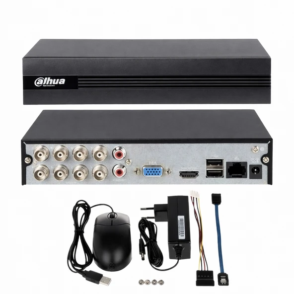 Dahua XVR1B08 +H265 8 Kanal Penta-brid 1080p Dvr Xvr Kayıt Cihazı Hdcvı Ahd Tvı Analog Ip ürün görseli 1