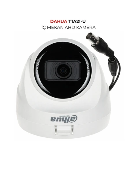 Dahua HAC-T1A21-U-0280B 2MP IR Dome Kamera 2.8mm Lens ürün görseli 1