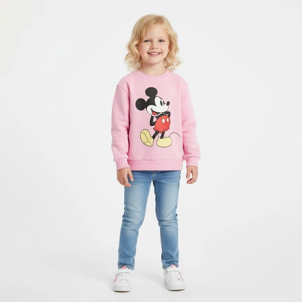Mickey Kışlık Kız Çocuk Sweatshirt ürün görseli 1