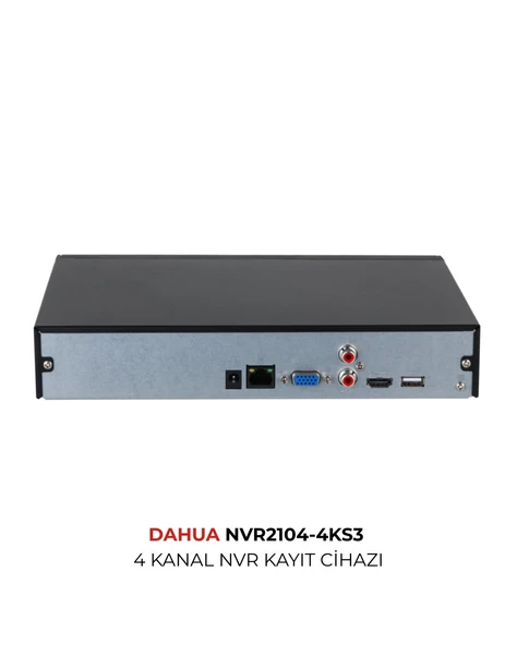 Dahua NVR2104HS 4KS3 4 Kanal H.265+ Network Video Recorder ürün görseli 1