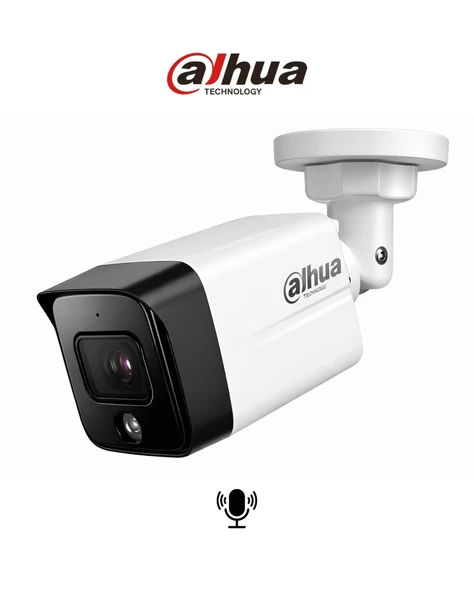 Dahua IPC-HDW1230TC1 SA 2MP 2.8mm IR Bullet Kamera Dahili Mikrofon ürün görseli 1