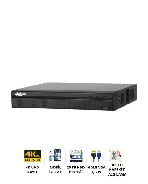 Dahua NVR2116HS 4KS3 16 Kanal 4K Güvenlik Kamera NVR ürün görseli 1