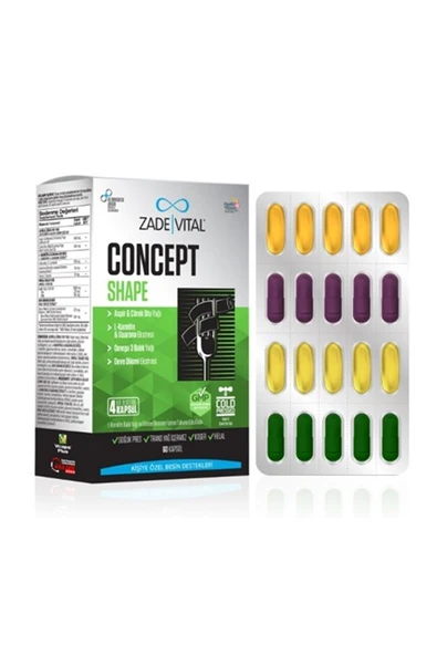 Zade Vital Concept Shape 60 Kapsül ürün görseli 1