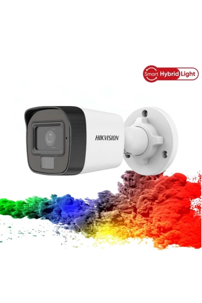 DS-2CE16D0T-EXLPF 2MP 2.8mm Smart Hybrid Light Fixed Mini Bullet(20Mt.) ürün görseli 1