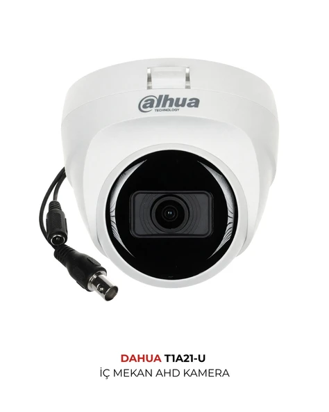 Dahua HAC-T1A21-U 2MP Full HD HDCVI Dome Güvenlik Kamerası 2.8mm Lens 25m IR ürün görseli 1