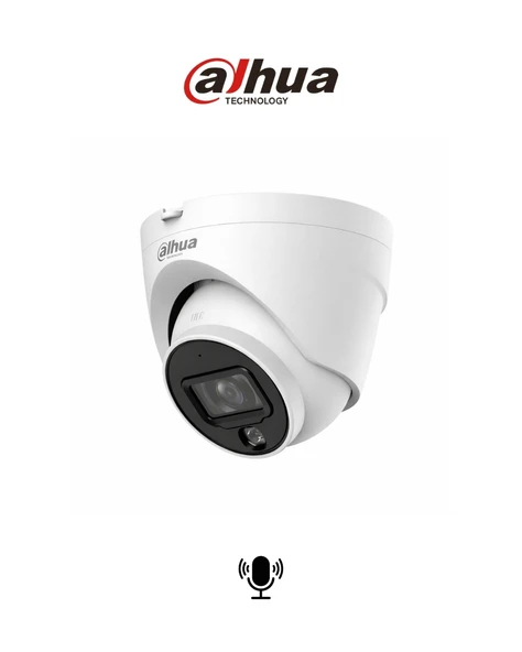 Dahua IPC-HDW1230V-SA-0280B 2MP Starlight Mikrofonlu Dome Kamera ürün görseli 1