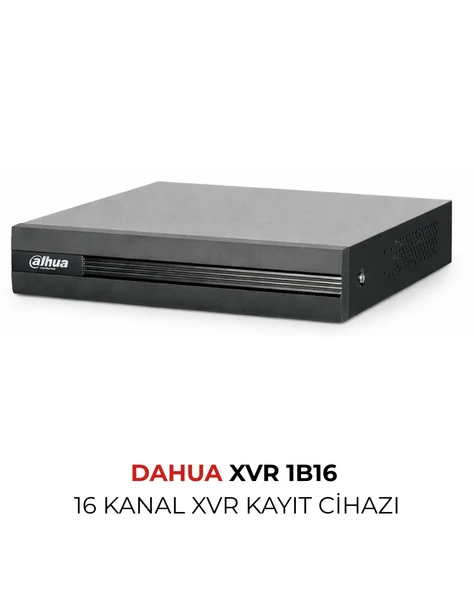 Dahua XVR1B16-I/T 16 Kanal AHD/HİBRİT XVR DVR Güvenlik Kamera Kayıt Cihazı H265+ 1 HDD ürün görseli 1