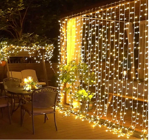 Perde Led  Sarı Işık 3 x 3 ürün görseli 1