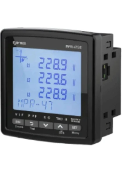 Entes Mpr-47Se-0,5 Ip54 Yeni Nesil Şebeke Analizörü Mpr-4, M4843 ürün görseli 1