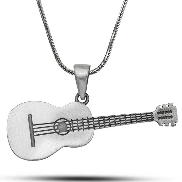 ​Harem Altın Gümüş Gitar Kolye ürün görseli 1