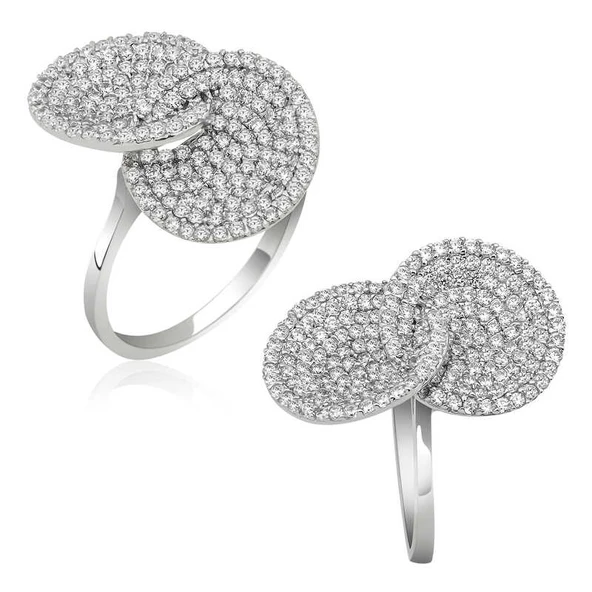Harem Altın Gümüş Zirkon Taşlı Bayan Yüzük ürün görseli 1