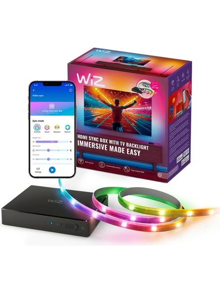 Wiz HDMI Sync Box Seti 55'' - 65'' (Led Işıklar dahildir) ürün görseli 1