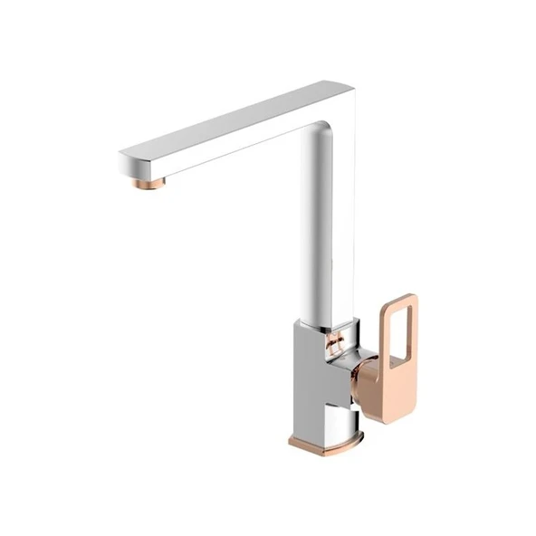 Bien Salvo Plus Colours Eviye Bataryası Krom - Rose Gold ürün görseli 1