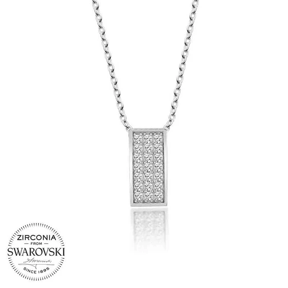 Swarovski Taşlı Harem Altın Gümüş Sırataş Bayan Kolye ürün görseli 1
