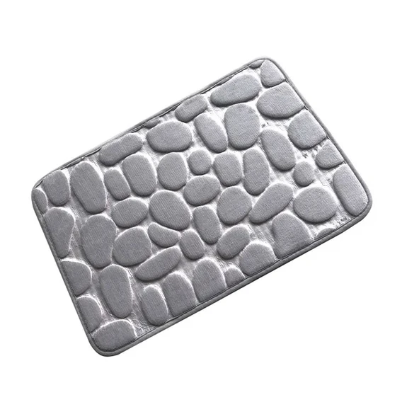 Memory Kaydırmaz Banyo Paspası Gri - Resim 3