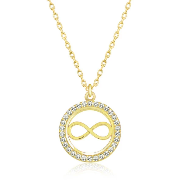 Harem Altın Gümüş Gold Minik Sonsuzluk Bayan Kolye ürün görseli 1