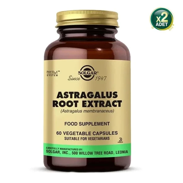 Solgar Astragalus Root Extract 60 Kapsül 2 adet ürün görseli 1