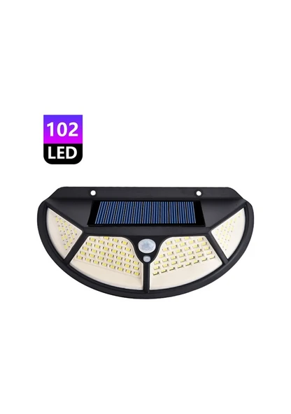 Fonksiyonel Sensörlü 122 Ledli Solar Bahçe Lambası - Resim 4