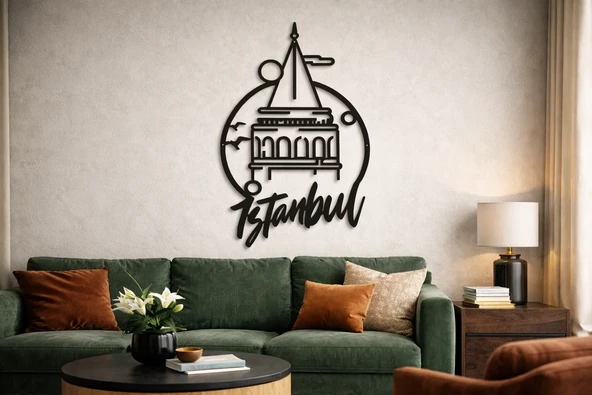 Galata Kulesi Metal Duvar Tablosu - Resim 5