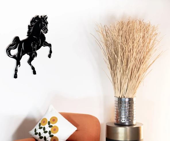 Koşan At Figürü Metal Duvar Tablosu ürün görseli 1