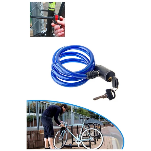 Bisiklet Kilidi Anahtarlı 11.5MM x 85CM ürün görseli 1