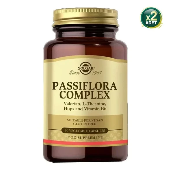 Solgar Passiflora Complex 30 Kapsül 2 adet ürün görseli 1