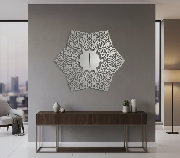 Elif Desenli İslami Metal Tablo - Resim 3