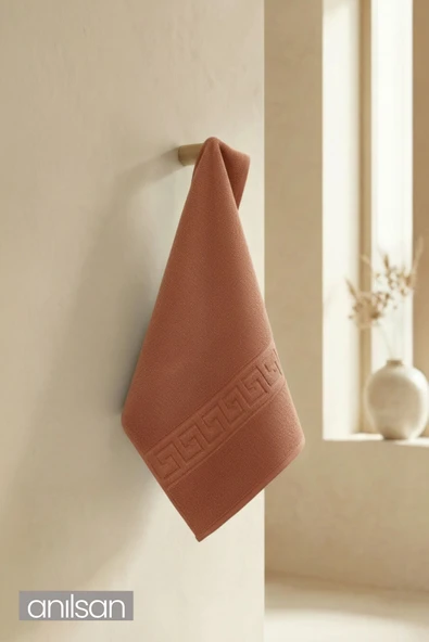 Kiremit Greek El Havlusu - 50x90 Cm, 225 Gr, %100 Pamuk, Spa Ve Otel Havlusu ürün görseli 1